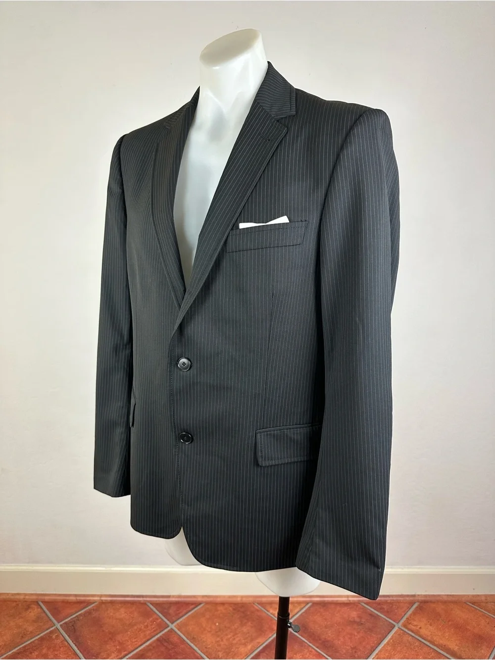 Drykorn for Beautiful People Men's Pinstripe Charcoal Sport Jacket